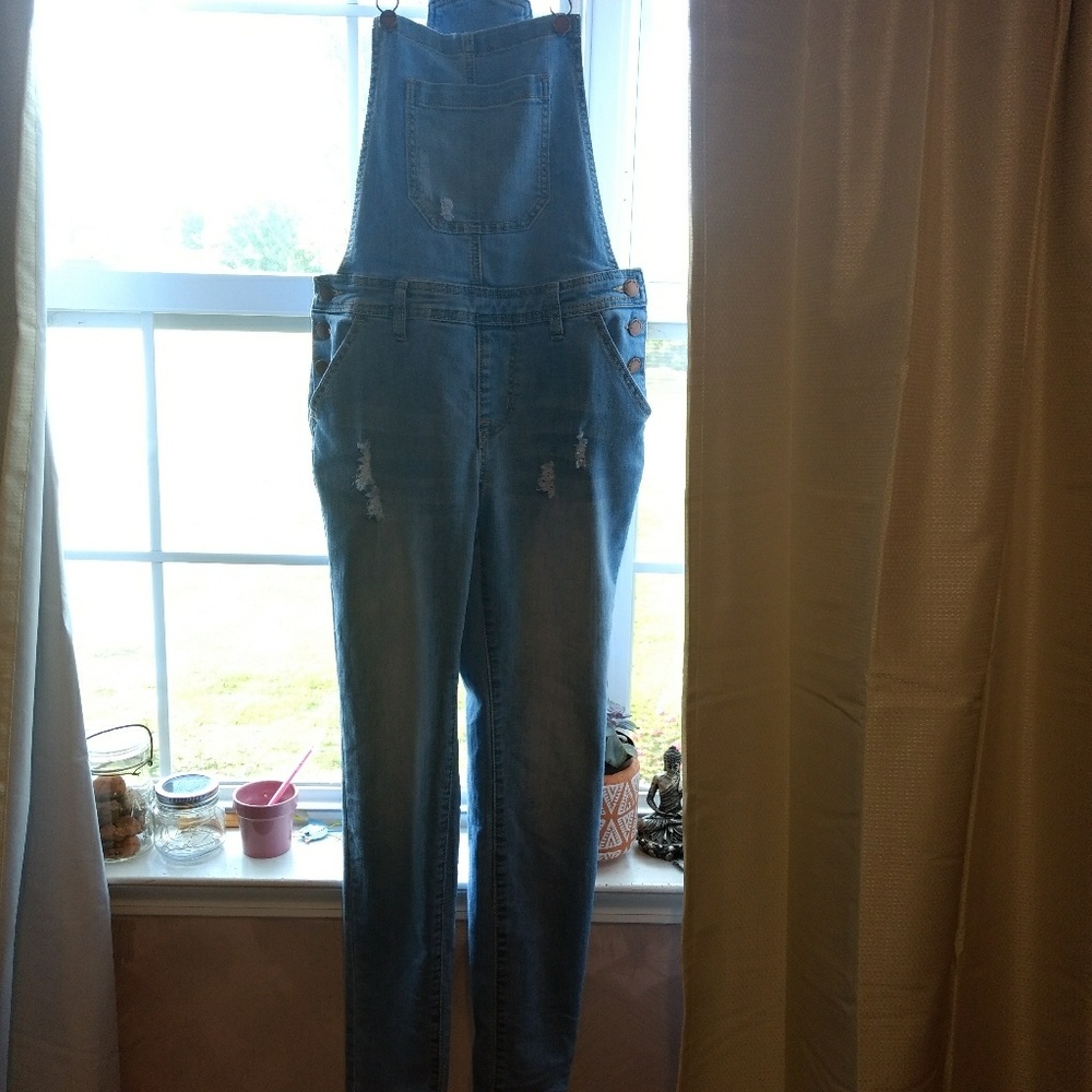 Distressed Encore Overalls